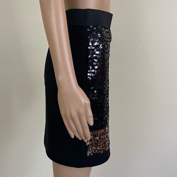 NWT DKNY black & gold sequin skirt size 4 - Picture 2 of 14